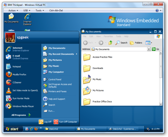 Vmft Computer How To Turn a Physical Computer Into A Virtual Machine with Disk2vhd